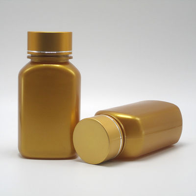 Aanpasbare kleur 150 ml PET vierkant platte plastic flessen met verschillende deksels
