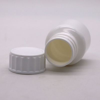 Gepersonaliseerd logo 30 ml PE witte pil medicatiefles met schroefdeksel hoge duurzaamheid