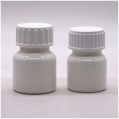 Gepersonaliseerd logo 30 ml PE witte pil medicatiefles met schroefdeksel hoge duurzaamheid