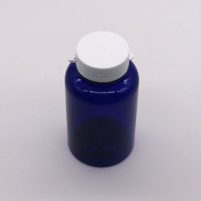 Materiaal van de kraag PET 200cc ronde plastic fles Medische container met makkelijk te trekken ringkappen