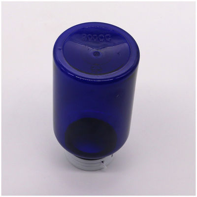 Materiaal van de kraag PET 200cc ronde plastic fles Medische container met makkelijk te trekken ringkappen