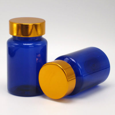 100 ml PET Amber Plastic Pill/Vitamine/Capsule Flasje met kinderbeschermingsdoek en schroefdop