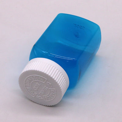 Vaste fles poederfles met schroefkap 120 ml PET vierkant transparante plastic fles