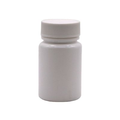 50 ml PE Ronde vorm HDPE Plastic Flask voor geneesmiddelen Vaste tablet Capsule opslag