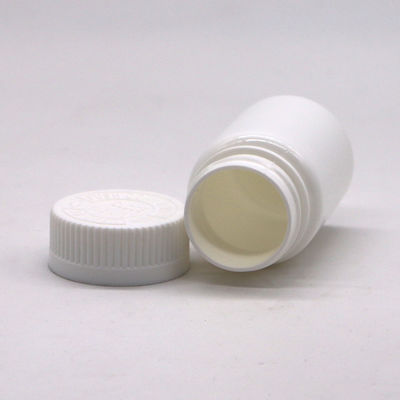 50 ml PE Ronde vorm HDPE Plastic Flask voor geneesmiddelen Vaste tablet Capsule opslag
