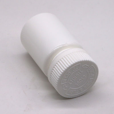 50 ml PE Ronde vorm HDPE Plastic Flask voor geneesmiddelen Vaste tablet Capsule opslag