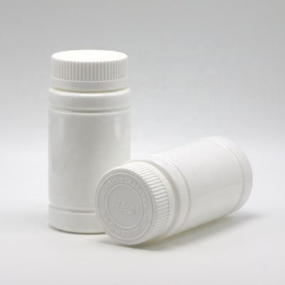 Gepersonaliseerd logo PE lege bamboevorm plastic fles met schroefdop voor pil capsule tablet medicijn supplement 5OZ 150ml
