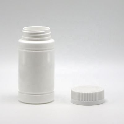Gepersonaliseerd logo PE lege bamboevorm plastic fles met schroefdop voor pil capsule tablet medicijn supplement 5OZ 150ml