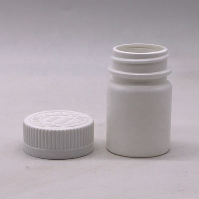 30 ml Ronde vorm PE Plastic Flask voor geneesmiddelen Vaste tablet Capsule opslagoplossing