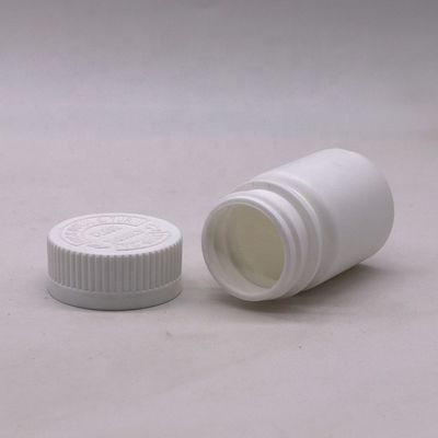 30 ml Ronde vorm PE Plastic Flask voor geneesmiddelen Vaste tablet Capsule opslagoplossing