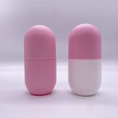 Geneesmiddelenverpakking Gepersonaliseerde kleurige capsulevormige fles met schroefdop