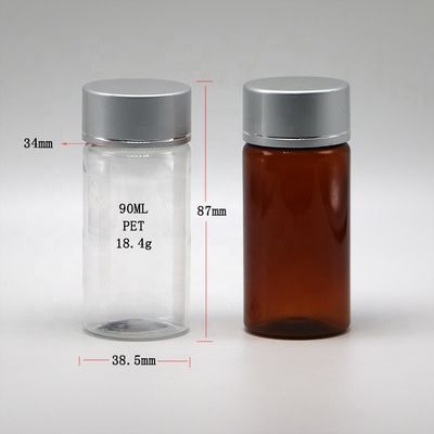 Industriële farmaceutische 90 ml PET rechte buiscontainer voor pillen en capsules