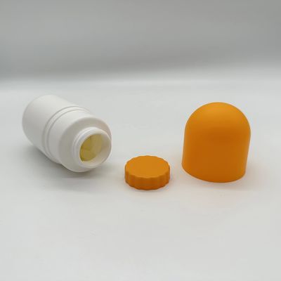 SCREW CAP 130 ml HDPE capsule fles voor supplement snoep pil tabletten plastische geneeskunde