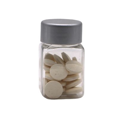Duidelijke vierkantvormige 30 ml PET-plasticfles voor medicijnen Supplement opslag Supplement