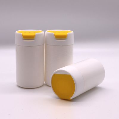 PE-materiaal 120 ml ronde vorm HDPE-plasticfles voor vaste tabletten en capsules