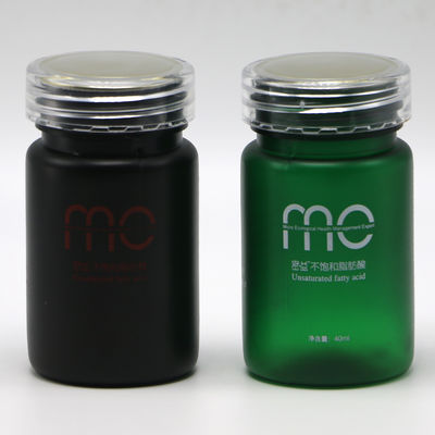 Geneesmiddelpoeder capsule 70 ml PET plastic fles met schroefkap en etiket afdruk