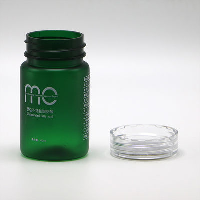 Geneesmiddelpoeder capsule 70 ml PET plastic fles met schroefkap en etiket afdruk
