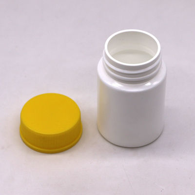 80 ml HDPE-fles met brede mond lege capsulevaten met schroefdop en kinderbeschermingsdop