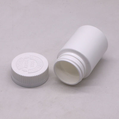80 ml HDPE-fles met brede mond lege capsulevaten met schroefdop en kinderbeschermingsdop