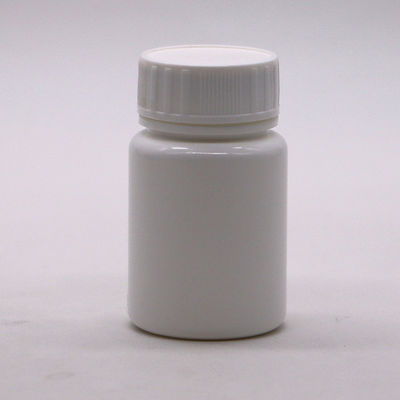 30 ml capaciteit HDPE draagbare witte plastic tablettencontainer met kinderbeschermingsdop