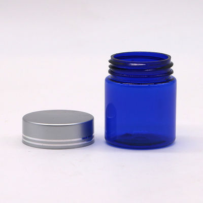 Hervulbare 40 ml/1.3 oz PET-pil Capsule Visolie Fles met zilveren aluminium schroefdop