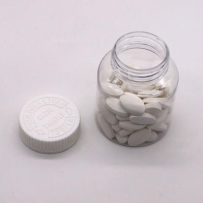 Kinderwaardig deksel 180 ml PET-fles voor tabletten/vitamines/capsules