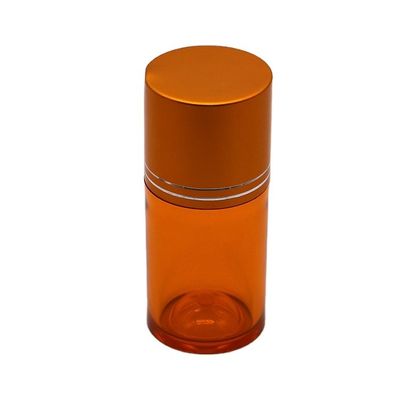 Hervulbare 60 ml PET-pil Capsule Visolie Fles met Gouden Zilveren Aluminium Schroefdeksel