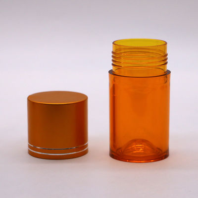 Hervulbare 60 ml PET-pil Capsule Visolie Fles met Gouden Zilveren Aluminium Schroefdeksel