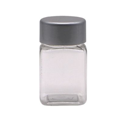 60 ml PET Plastic Vierkante Flessen met Plastic Schroef Cap voor Tabletten Pillen Capsule