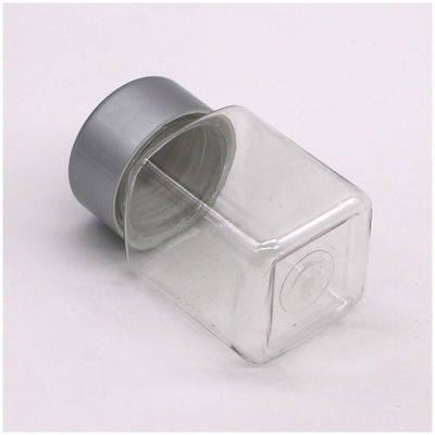 60 ml PET Plastic Vierkante Flessen met Plastic Schroef Cap voor Tabletten Pillen Capsule