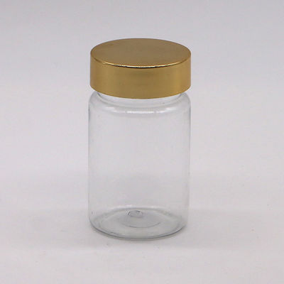 Gezondheidszorg 70ml PET Plastic Capsule Pill Flasje met Gouden Zilveren Cap