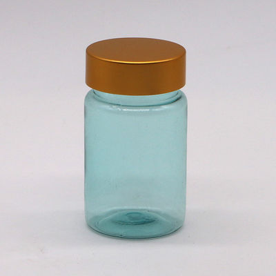 Gezondheidszorg 70ml PET Plastic Capsule Pill Flasje met Gouden Zilveren Cap