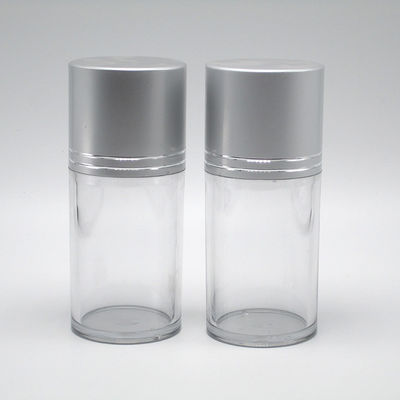 80 ml PET-cilindervormige plastic transparante fles met een grote mond en een aluminium deksel