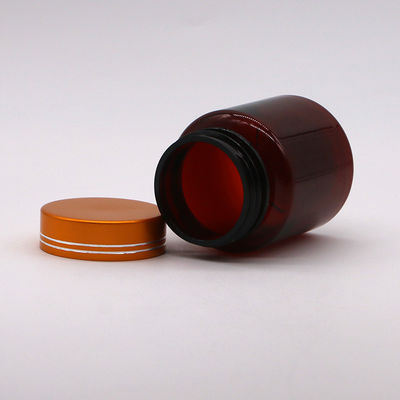 Goud gecoate dop PET-medicijnfles voor tabletten 100cc capsule hervulbaar en steriel