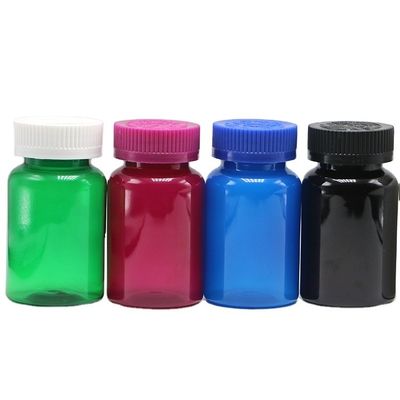 Translucent Supplement Flessen 120mL 4oz PET capsule flessen met veiligheidsdop