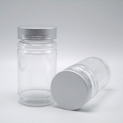 PET-kraag 120 ml Bamboevorm Plastic Flask Schroefdeksel voor Pillen Capsule Tablet Medische supplement