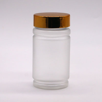 PET-kraag 120 ml Bamboevorm Plastic Flask Schroefdeksel voor Pillen Capsule Tablet Medische supplement