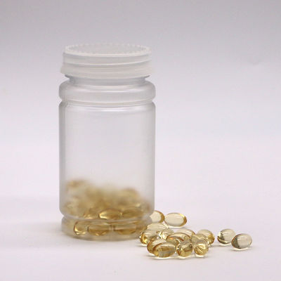 PET-kraag 120 ml Bamboevorm Plastic Flask Schroefdeksel voor Pillen Capsule Tablet Medische supplement