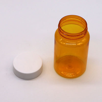 Gratis monsters 150 ml/cc PET Plastic Orange Flasje voor geneesmiddelen Pillen Supplement Flasje
