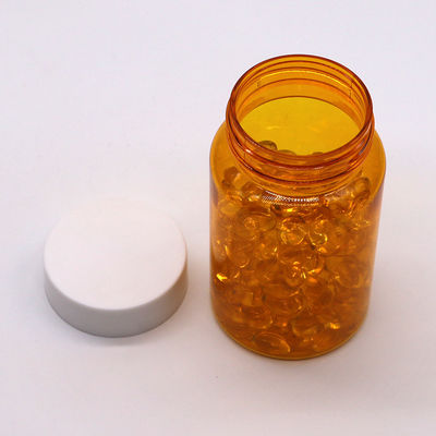 Gratis monsters 150 ml/cc PET Plastic Orange Flasje voor geneesmiddelen Pillen Supplement Flasje