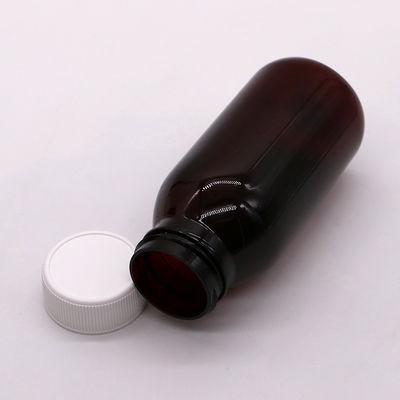 Klitsbare 180 ml PET ronde steriele hoestsiroop orale vloeistoffffles met kinderbeschermingsdop