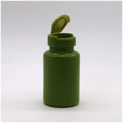Plastic HDPE fles 150ml 5oz Breed mond leeg capsule containers met Flip Cap