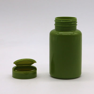 Plastic HDPE fles 150ml 5oz Breed mond leeg capsule containers met Flip Cap