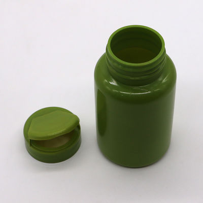 Plastic HDPE fles 150ml 5oz Breed mond leeg capsule containers met Flip Cap