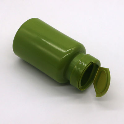 Plastic HDPE fles 150ml 5oz Breed mond leeg capsule containers met Flip Cap