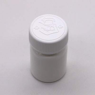 Kleine capaciteit 40 ml HDPE plastic fles met schroefdeksel en op maat gedrukte etiketten
