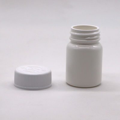Kleine capaciteit 40 ml HDPE plastic fles met schroefdeksel en op maat gedrukte etiketten