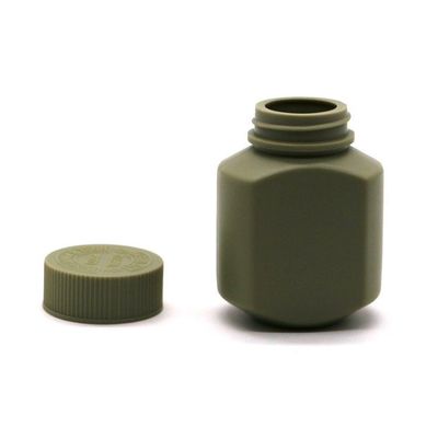 Kinderwaardig dopje HDPE 60 ml vierkant plastic flessen voor tabletten en biologische capsules
