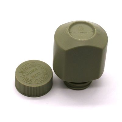 Kinderwaardig dopje HDPE 60 ml vierkant plastic flessen voor tabletten en biologische capsules
