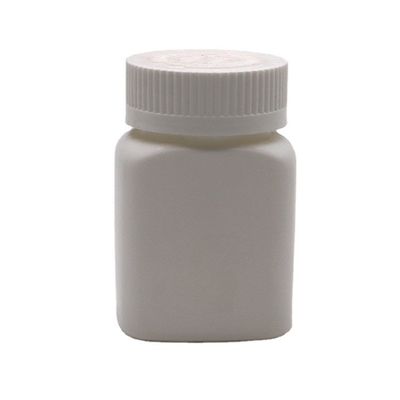 85 ml HDPE Vierkante Plastic Flask Jar voor geneesmiddelen Vaste tablet Capsule opslag